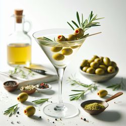 Olive Brine Martini cocktail