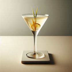 Ginger Lemongrass Martini cocktail