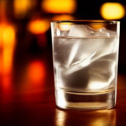 Vodka Soda cocktail