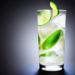 Gin and Tonic cocktail